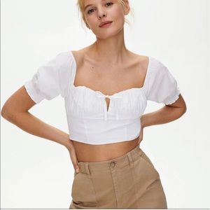 Sunday Best for Aritzia large white best countess crop top. Worn 1 time.